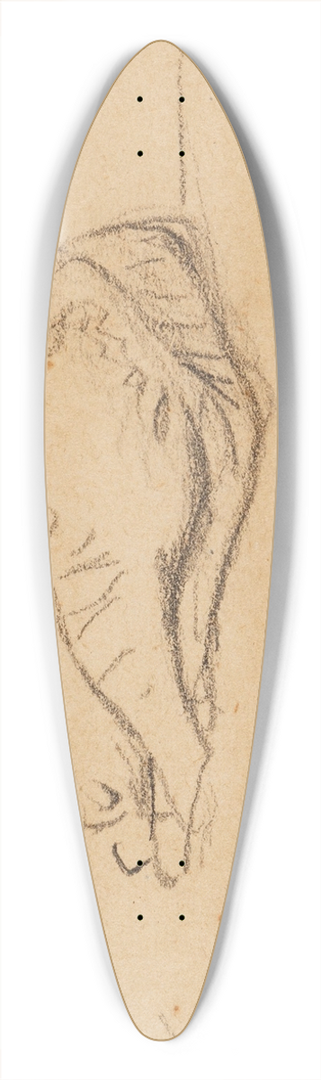 Franz Marc - Kleine Katzenstudie 39.3 inch art pintail longboard deck