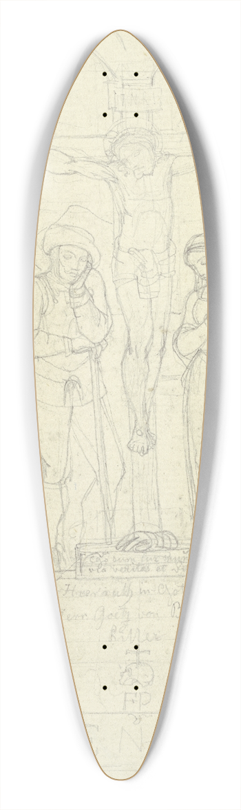Franz Pforr - Schlublatt zum Gtz von Berlichingen 39.3 inch art pintail longboard deck