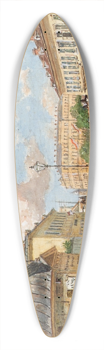 Franz Reinhold - Die Mariahilfer Linie in Wien 39.3 inch art pintail longboard deck