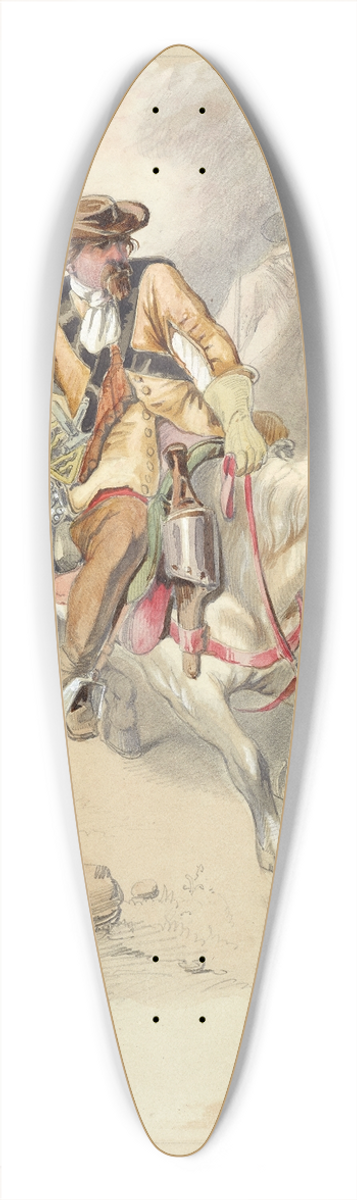 Franz Sager - Dragoner auf Schimmel 39.3 inch art pintail longboard deck
