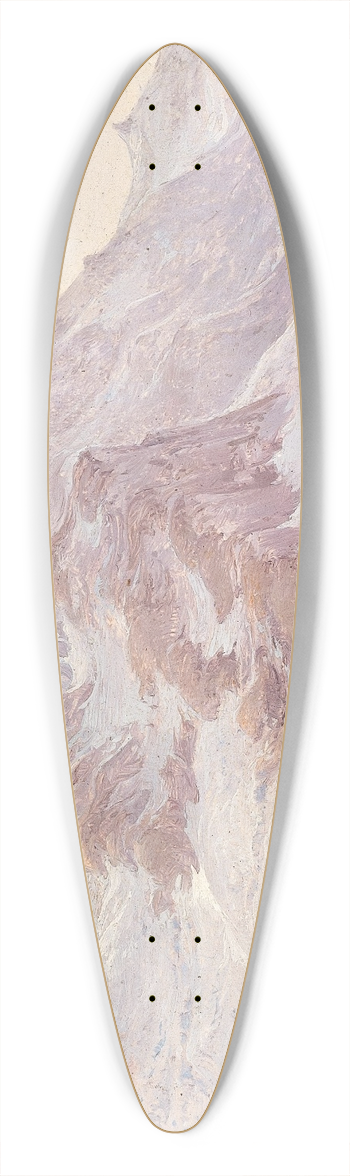 Franz Steinfeld - Huts on a mountain pasture 39.3 inch art pintail longboard deck
