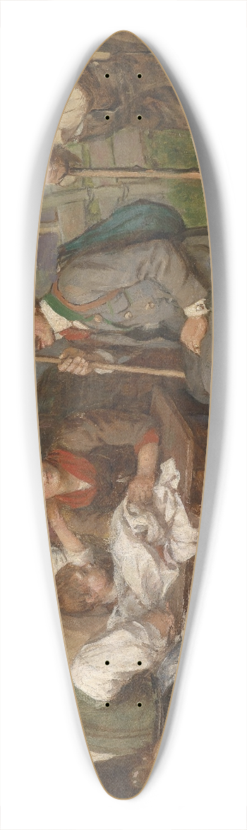 Franz von Defregger - Salon-Tiroler 39.3 inch art pintail longboard deck