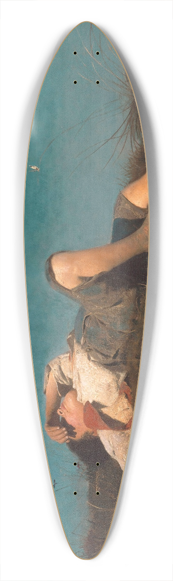 Franz von Lenbach - A shepherd boy 39.3 inch art pintail longboard deck