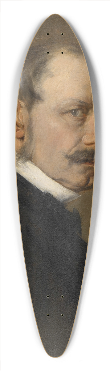 Franz von Lenbach - August Pettenkofen, Maler 39.3 inch art pintail longboard deck