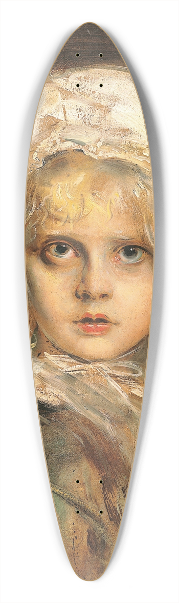 Franz von Lenbach - Portrt der Tochter Marion Lenbach 39.3 inch art pintail longboard deck