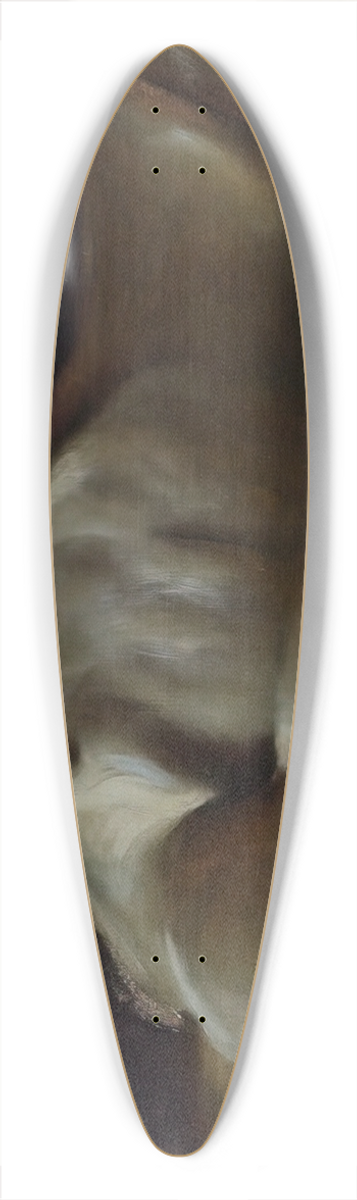 Franz von Stuck - Corpse of Christ, oil study for the Piet 39.3 inch art pintail longboard deck