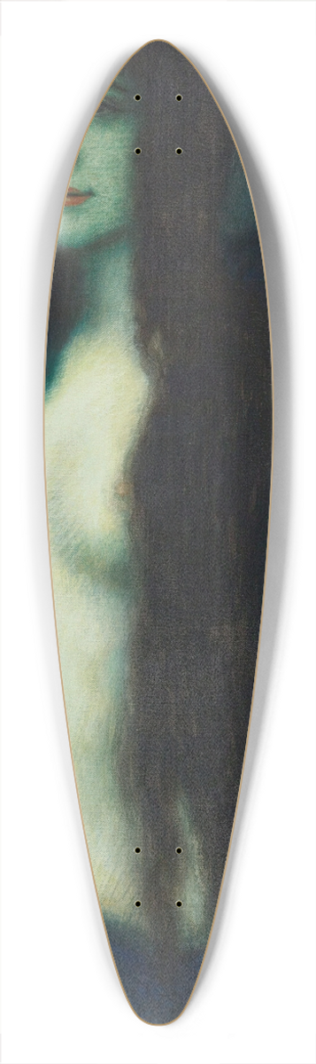 Franz von Stuck - Die Snde (The Sin) 39.3 inch art pintail longboard deck