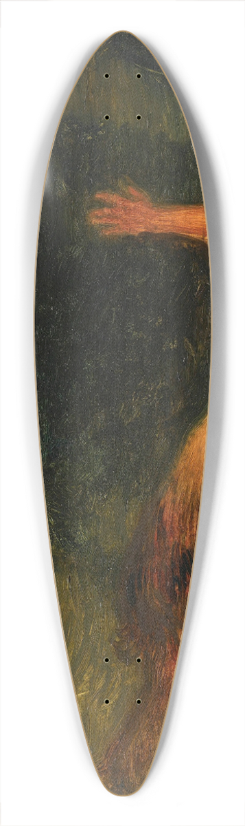 Franz von Stuck - Neckerei (The Tease) 39.3 inch art pintail longboard deck