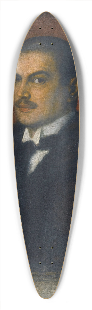 Franz von Stuck - Self-portrait 39.3 inch art pintail longboard deck
