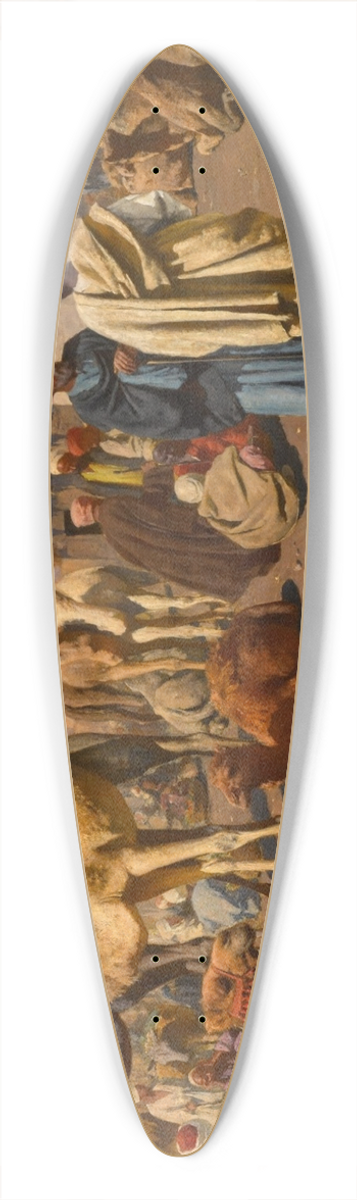 Franz Xaver Kosler - Arrival of the Caravan 39.3 inch art pintail longboard deck