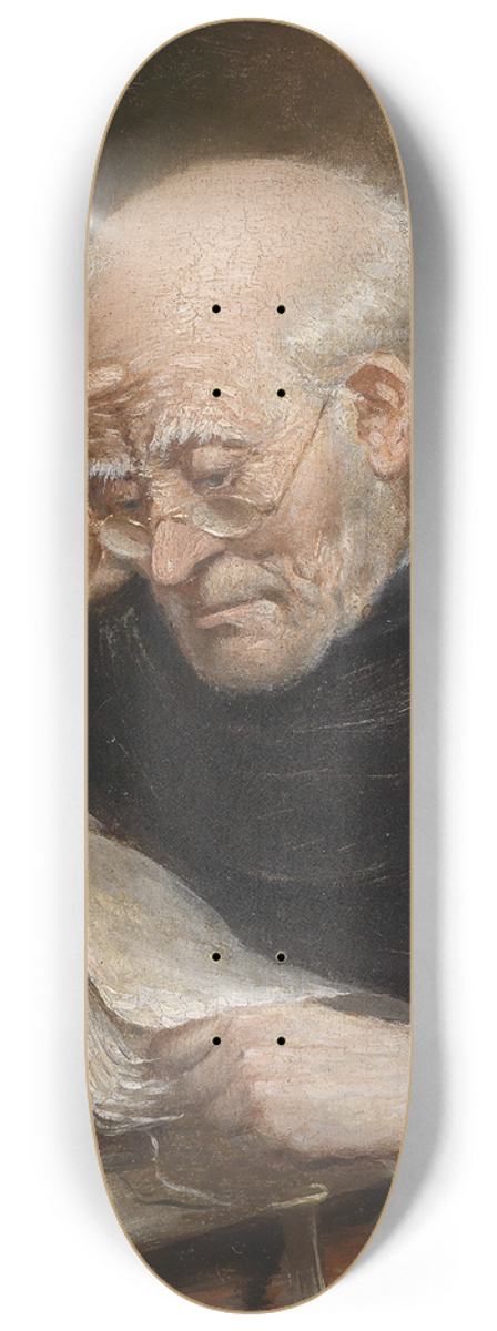 Carl Schleicher - Lesender Mnch 8.25 inch art skate deck