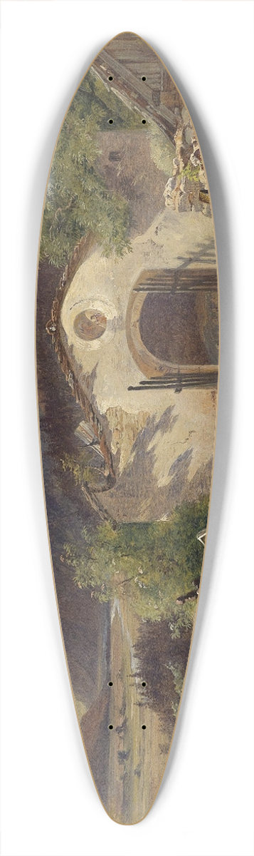 Franz Xaver Reinhold - Friedhof im Salzkammergut 39.3 inch art pintail longboard deck