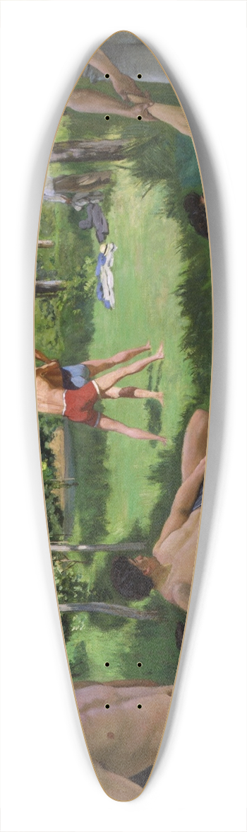 Frdric Bazille - Summer Scene 39.3 inch art pintail longboard deck