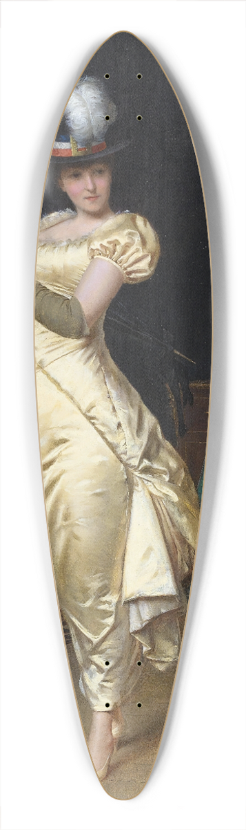 Frdric Soulacroix - Preparing For The Ball 39.3 inch art pintail longboard deck