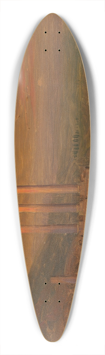 Frederic Edwin Church - Classical Ruins, Syria 39.3 inch art pintail longboard deck
