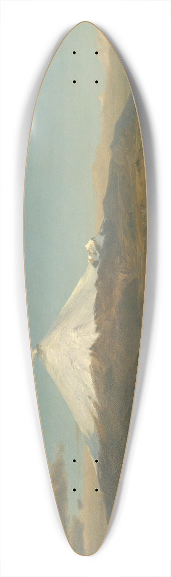 Frederic Edwin Church - Cotopaxi 39.3 inch art pintail longboard deck