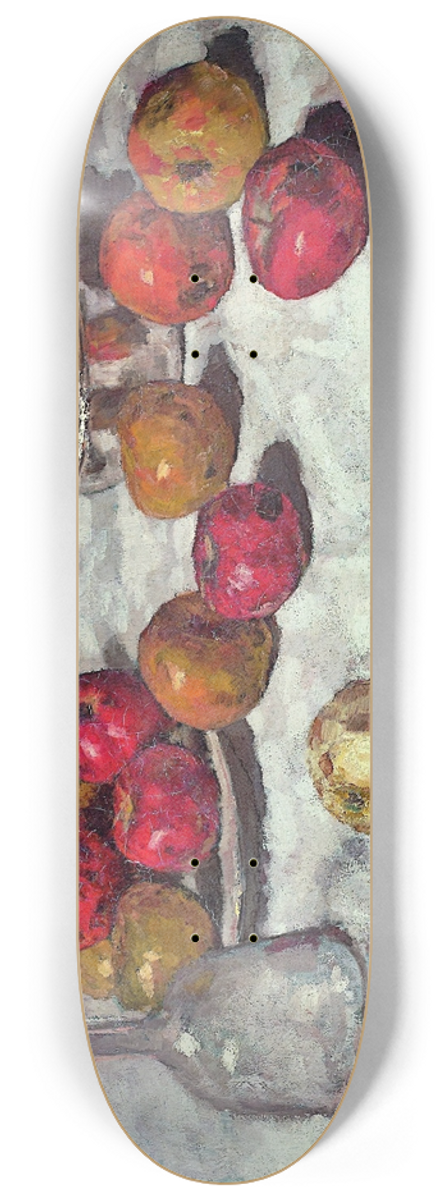 Carl Schuch - Still Life with Apples 8.25 inch art skate deck