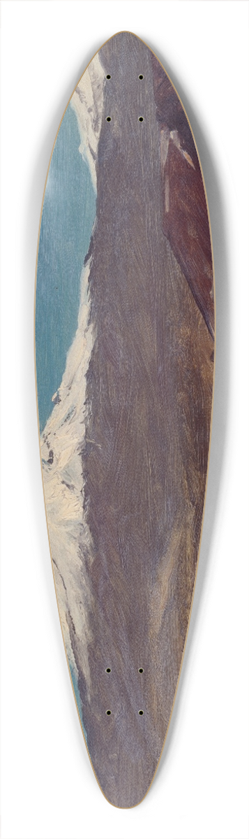 Frederic Edwin Church - Mount Chimborazo Shown From Riobamba, Ecuador 39.3 inch art pintail longboard deck