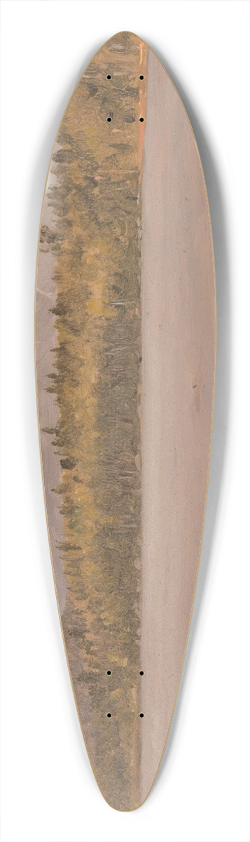 Frederic Edwin Church - Mt. Katahdin from Togue Pond 39.3 inch art pintail longboard deck