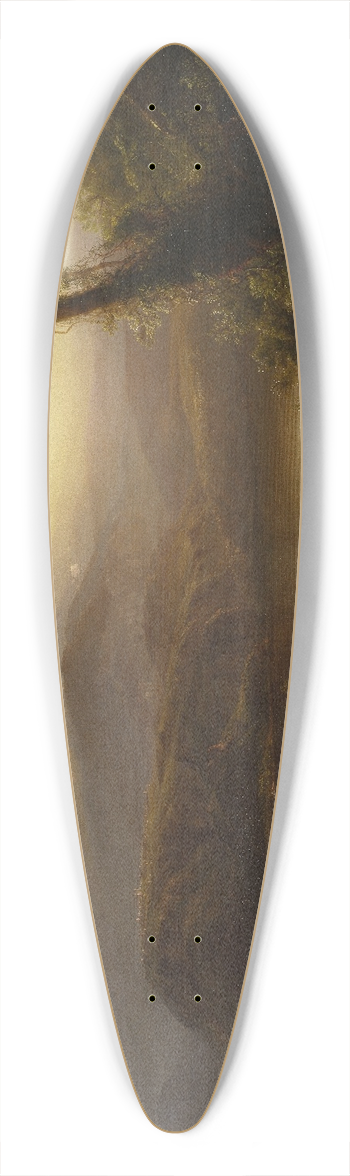 Frederic Edwin Church - Tropical Scenery 39.3 inch art pintail longboard deck
