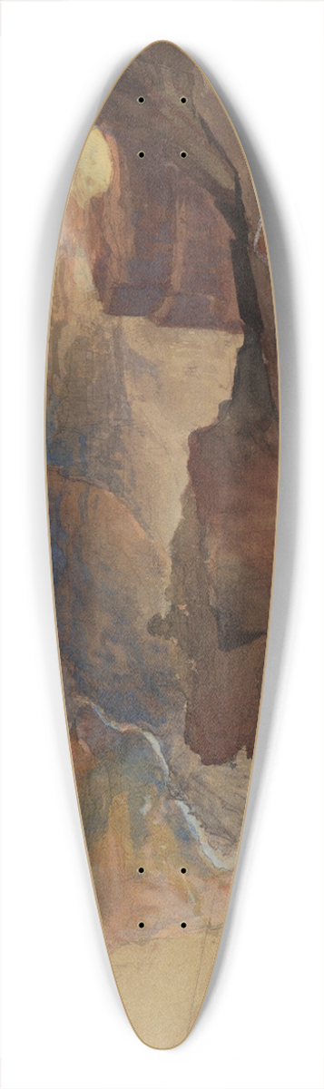 Frederic Edwin Church - View from Powells Plateau, Grand Canyon, Colorado 39.3 inch art pintail longboard deck