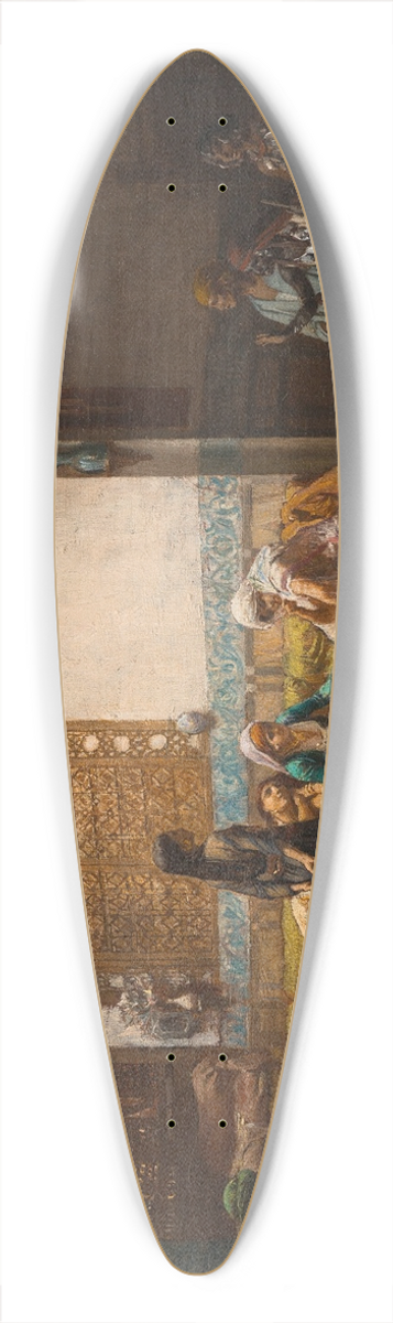 Frederick Arthur Bridgman - Moorish Interior 39.3 inch art pintail longboard deck