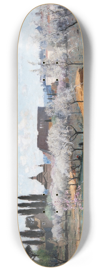 Carl Sknberg - Garden outside Rome 8.25 inch art skate deck