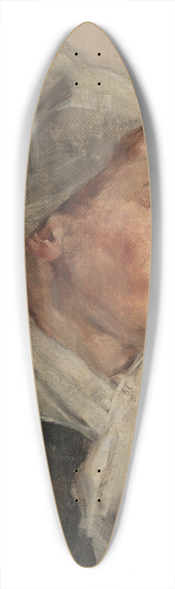 Frederick Gottwald - Head of a Woman 39.3 inch art pintail longboard deck