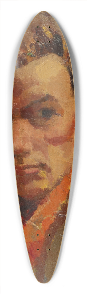 Frederick Porter - Self portrait 39.3 inch art pintail longboard deck