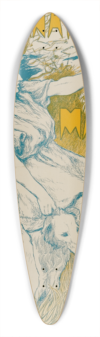Frederick Richardson - InternationalMarch 39.3 inch art pintail longboard deck