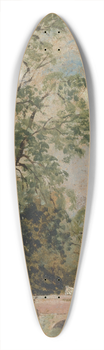 Frederick Waters Watts - At South Mickleham 39.3 inch art pintail longboard deck
