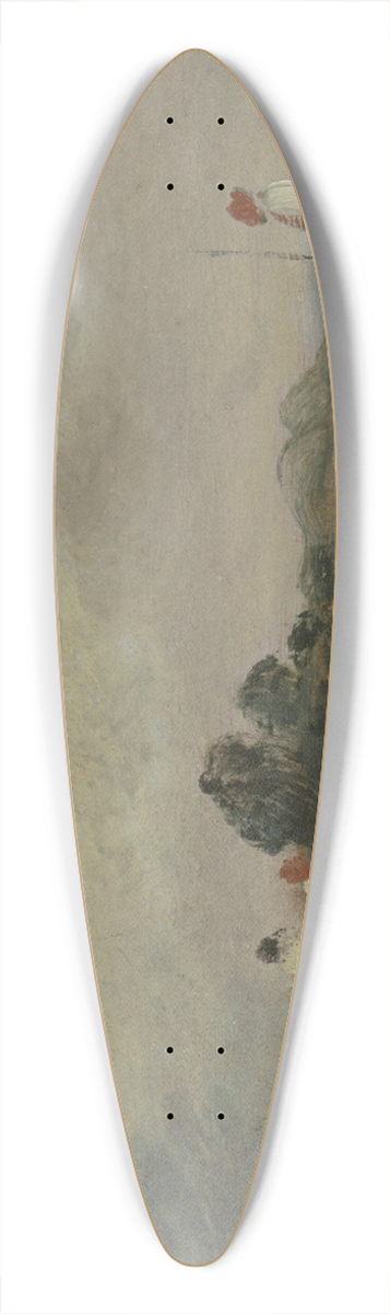Frederick Waters Watts - Haymakers Resting 39.3 inch art pintail longboard deck