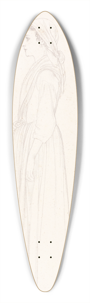 Frederic Leighton - Marietta, Capri 39.3 inch art pintail longboard deck