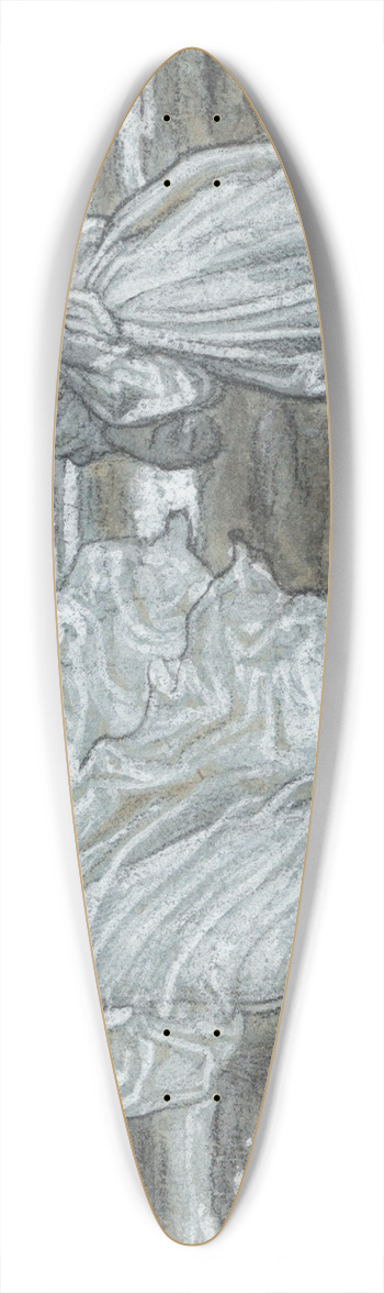 Frederic Leighton - Preliminary sketch for Greek Girls playing at Ball 39.3 inch art pintail longboard deck