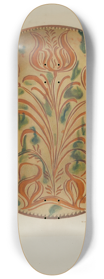 Carl Strehlau - Pa. German Plate 8.25 inch art skate deck