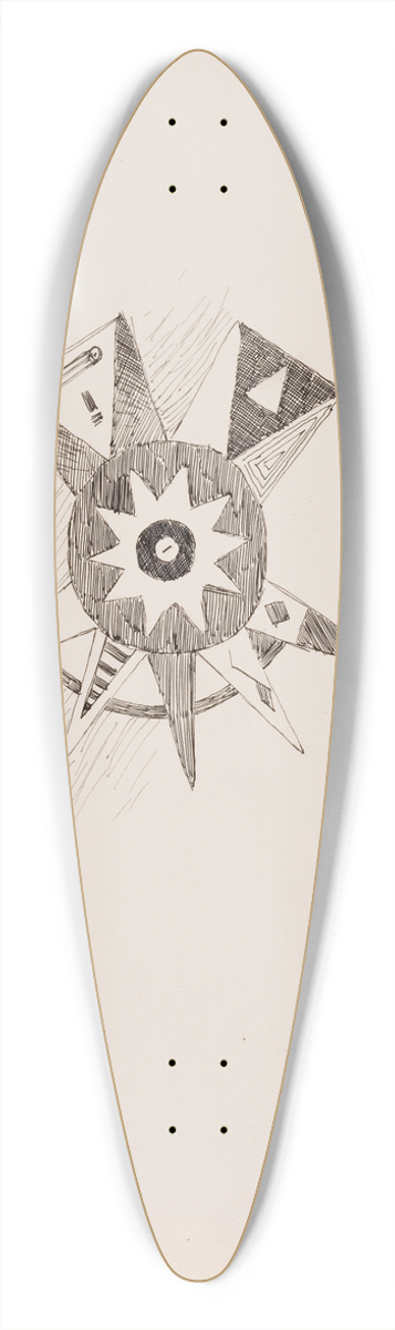 Frederic Remington - A Decoration on Robe 39.3 inch art pintail longboard deck