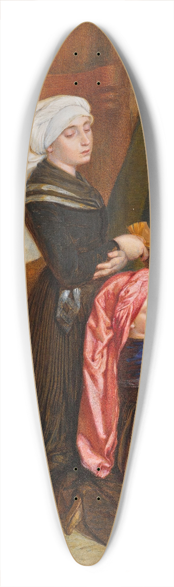 Frederic William Burton - The Widow Of Whlm 39.3 inch art pintail longboard deck