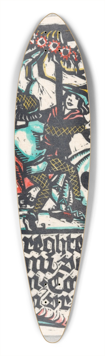 Frederika Sophia Cohen - Meiboom 39.3 inch art pintail longboard deck