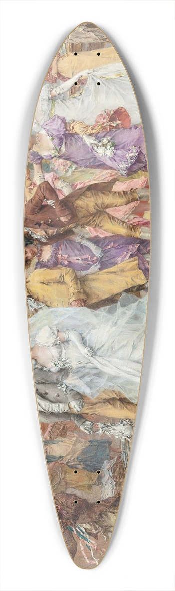 Frederik Hendrik Kaemmerer - The Wedding Procession 39.3 inch art pintail longboard deck