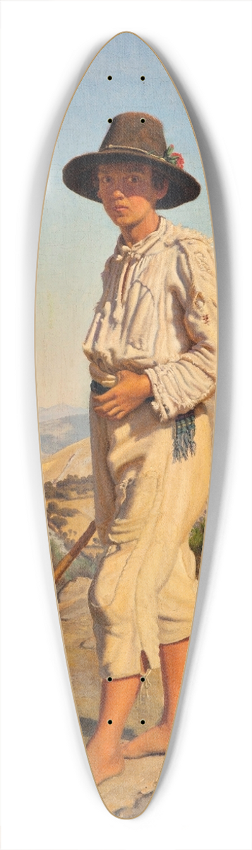 Frederik Vermehren - An Italian shepherd boy 39.3 inch art pintail longboard deck