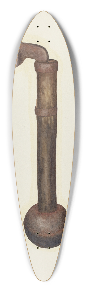 Fred Hassebrock - Turpentine Hack 39.3 inch art pintail longboard deck