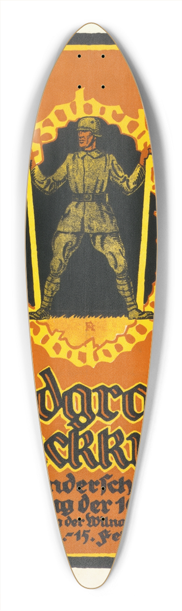 Fred Hendriok - Feldgraue Druckkunst. Sondershau der Zeitung der 10. Armee 39.3 inch art pintail longboard deck