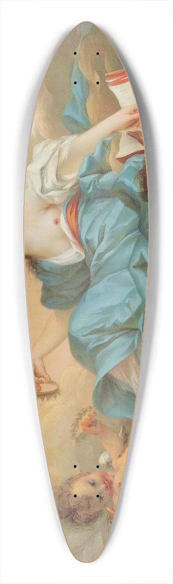 French School - Aurora 39.3 inch art pintail longboard deck