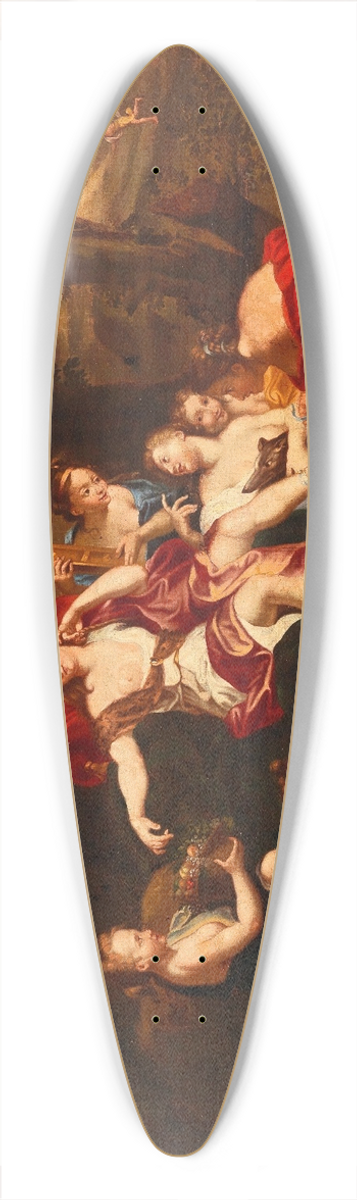 French School - Diana and her Nymphs 39.3 inch art pintail longboard deck