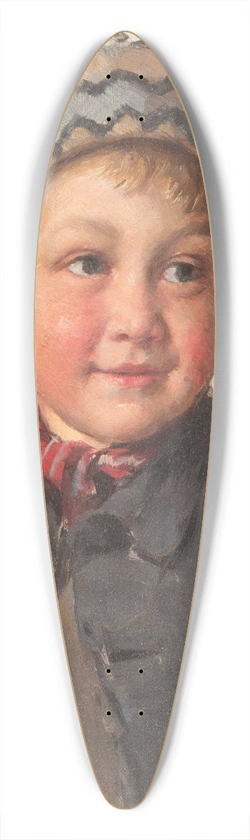Friedrich Anton Prlss - Young Boy 39.3 inch art pintail longboard deck