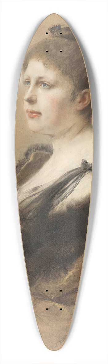 Friedrich August von Kaulbach - Ccile von Munkcsy 39.3 inch art pintail longboard deck