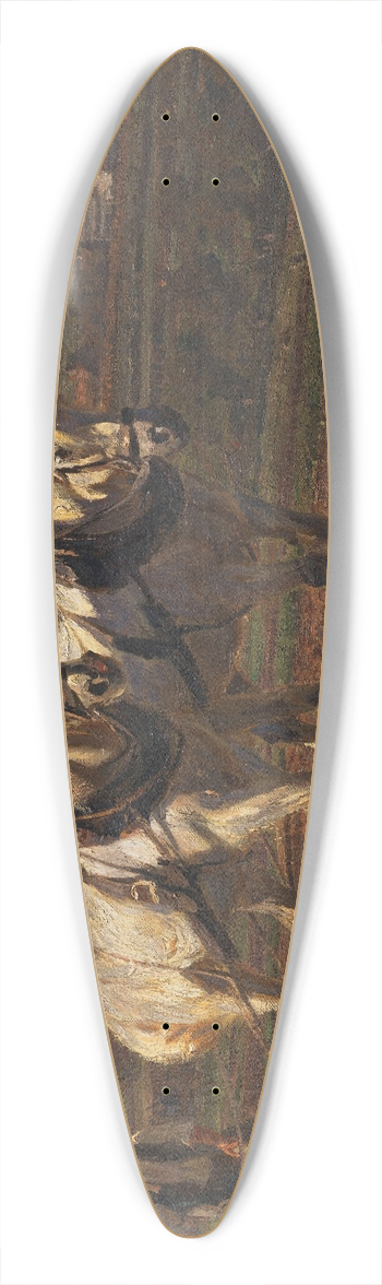 Friedrich Eckenfelder - Bauer mit Pferdegespann 39.3 inch art pintail longboard deck