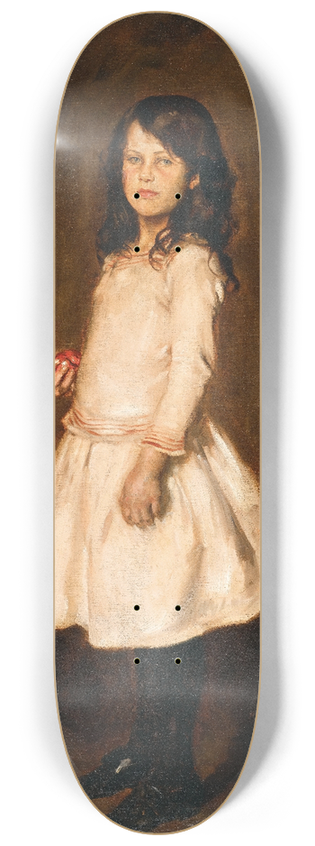 Carl Von Marr - Ruth Standing in a White Dress 8.25 inch art skate deck