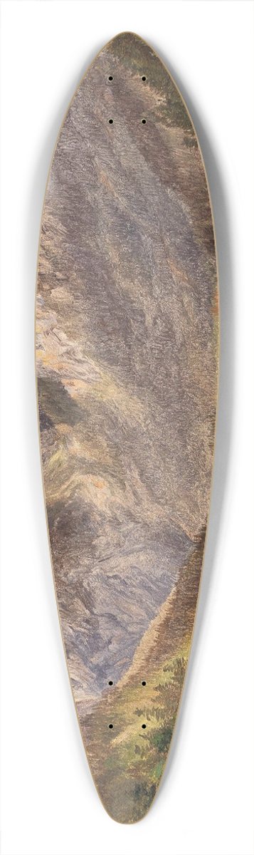 Friedrich Loos - Mountain Lake 39.3 inch art pintail longboard deck