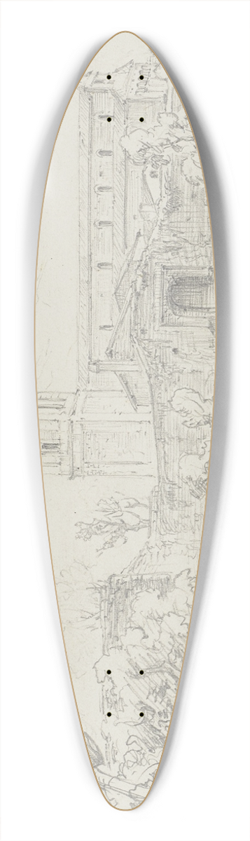 Friedrich Metz - Near Florence 39.3 inch art pintail longboard deck